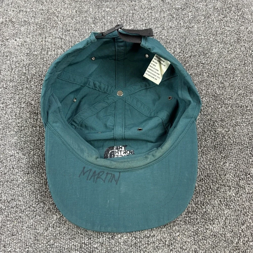 Vintage North Face Wide Brim Nylon Hat Cap Mens Green‎ Aqua Running Hiking Climb